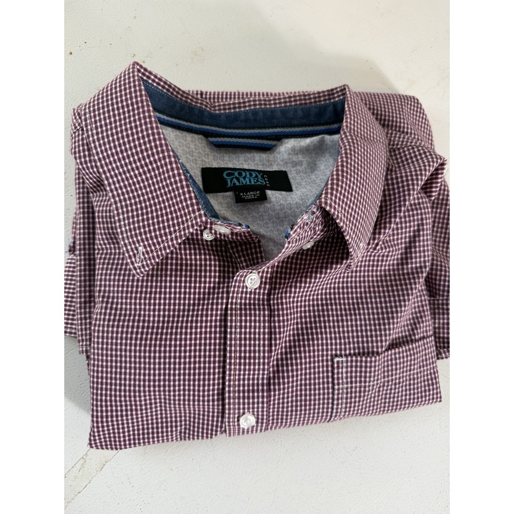 Cody James Core‎ Western  Plaid Button Down Shirt Mens Size XL Great Condition